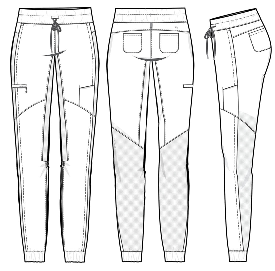 HH 360 Naya Jogger Pant in Wine- Petite