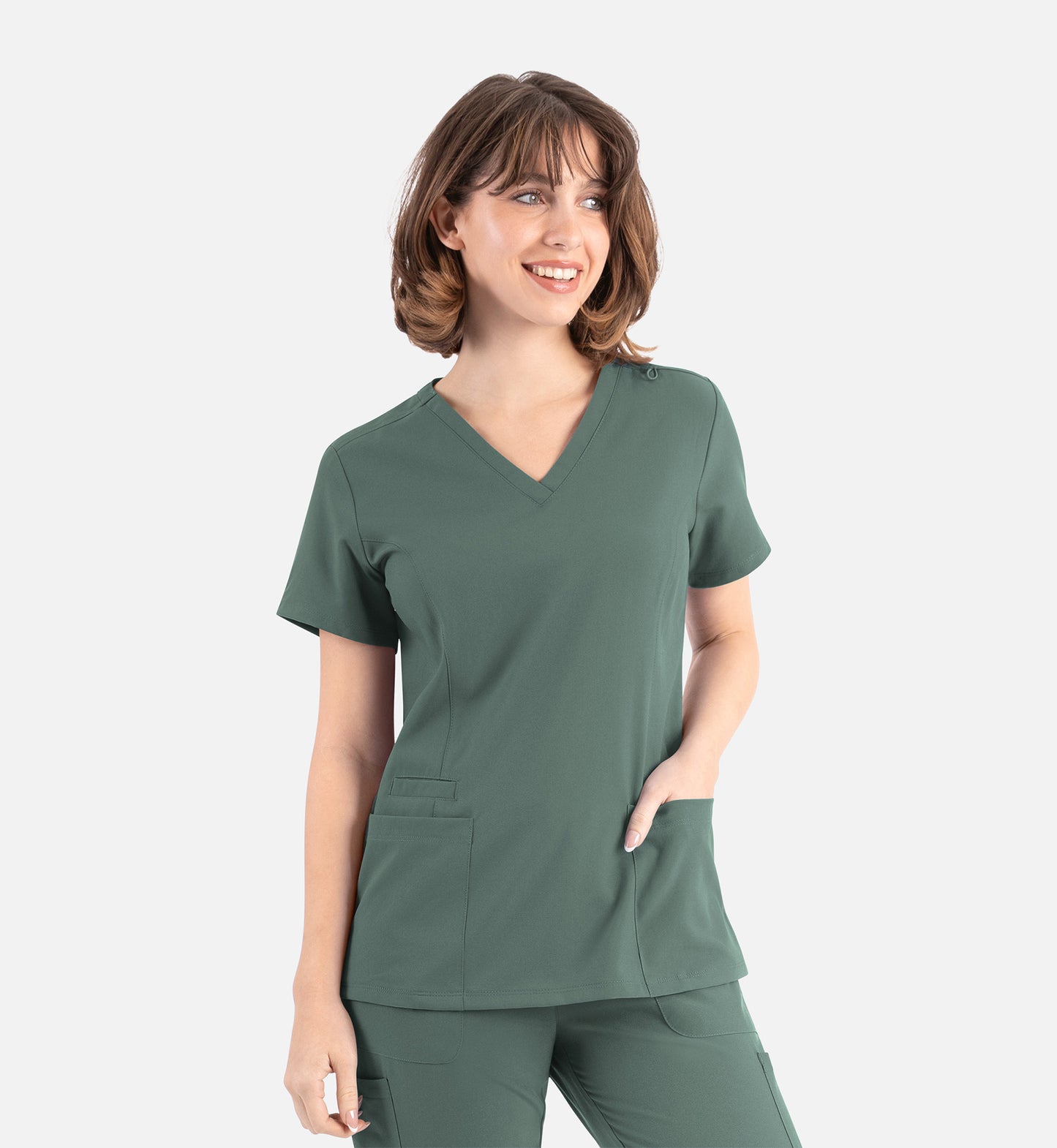 Maevn Momentum Womens Double V-Neck Top