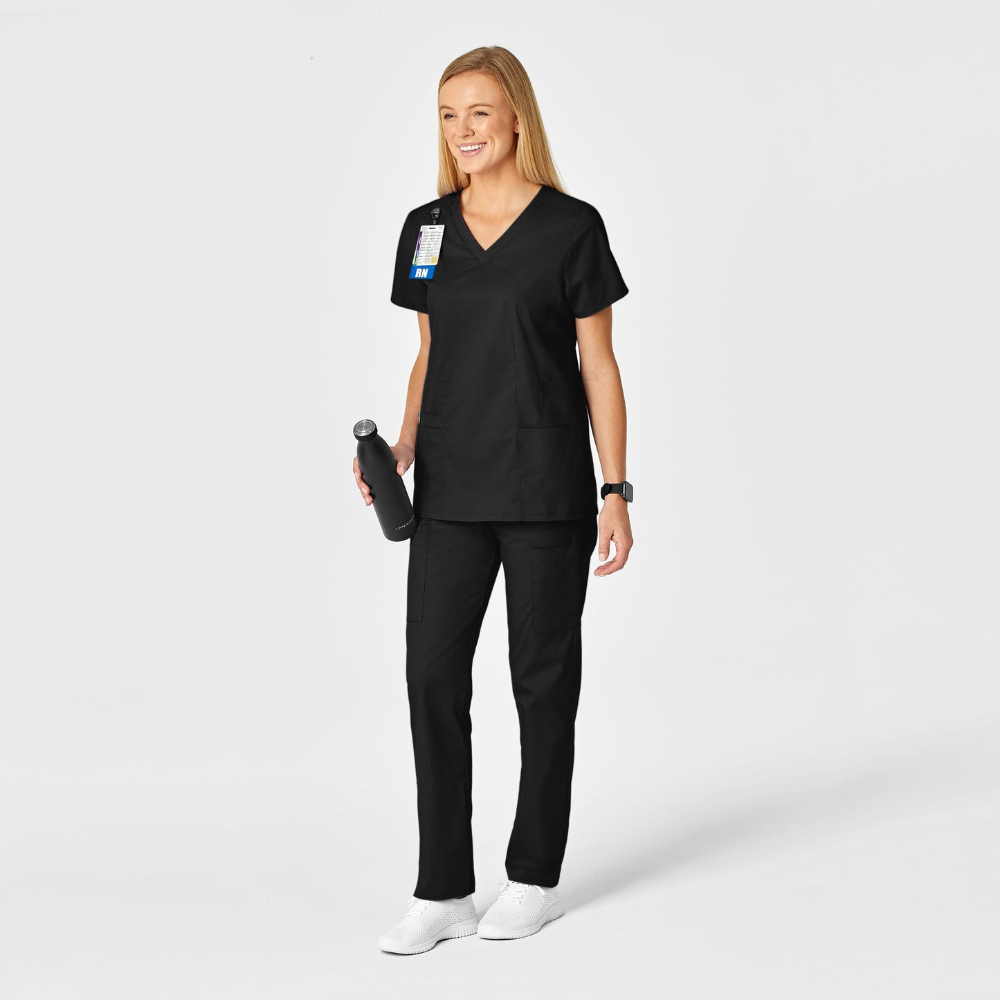 Guiño WonderWORK
Blusa médica con escote en V para mujer