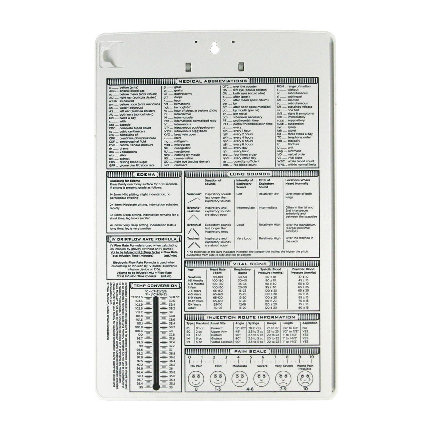 Nursing Clipboard w/Calculator