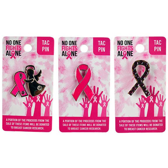 Breast Cancer Awareness Enamel Tac Pin Assortment