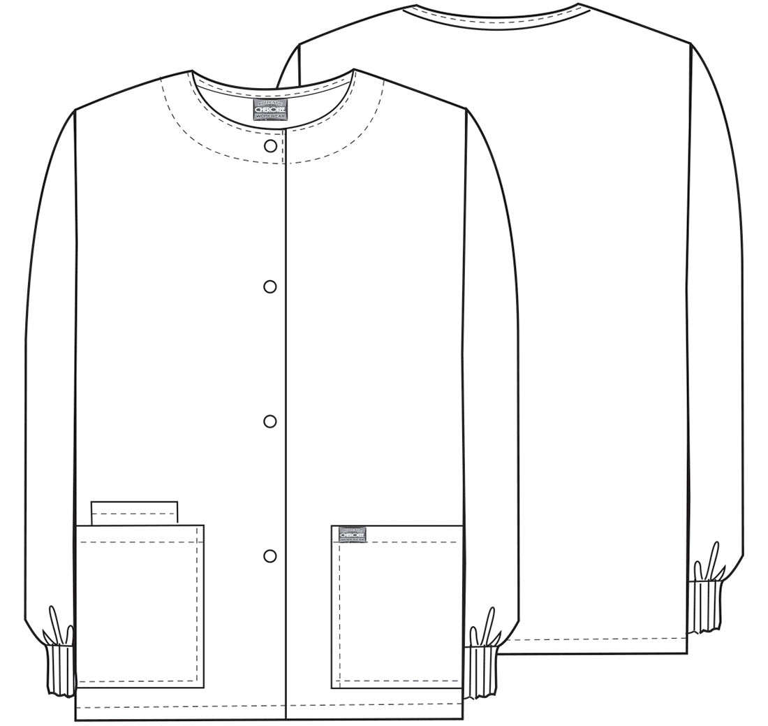 Snap Front Warm-Up Jacket in Black WW Originals