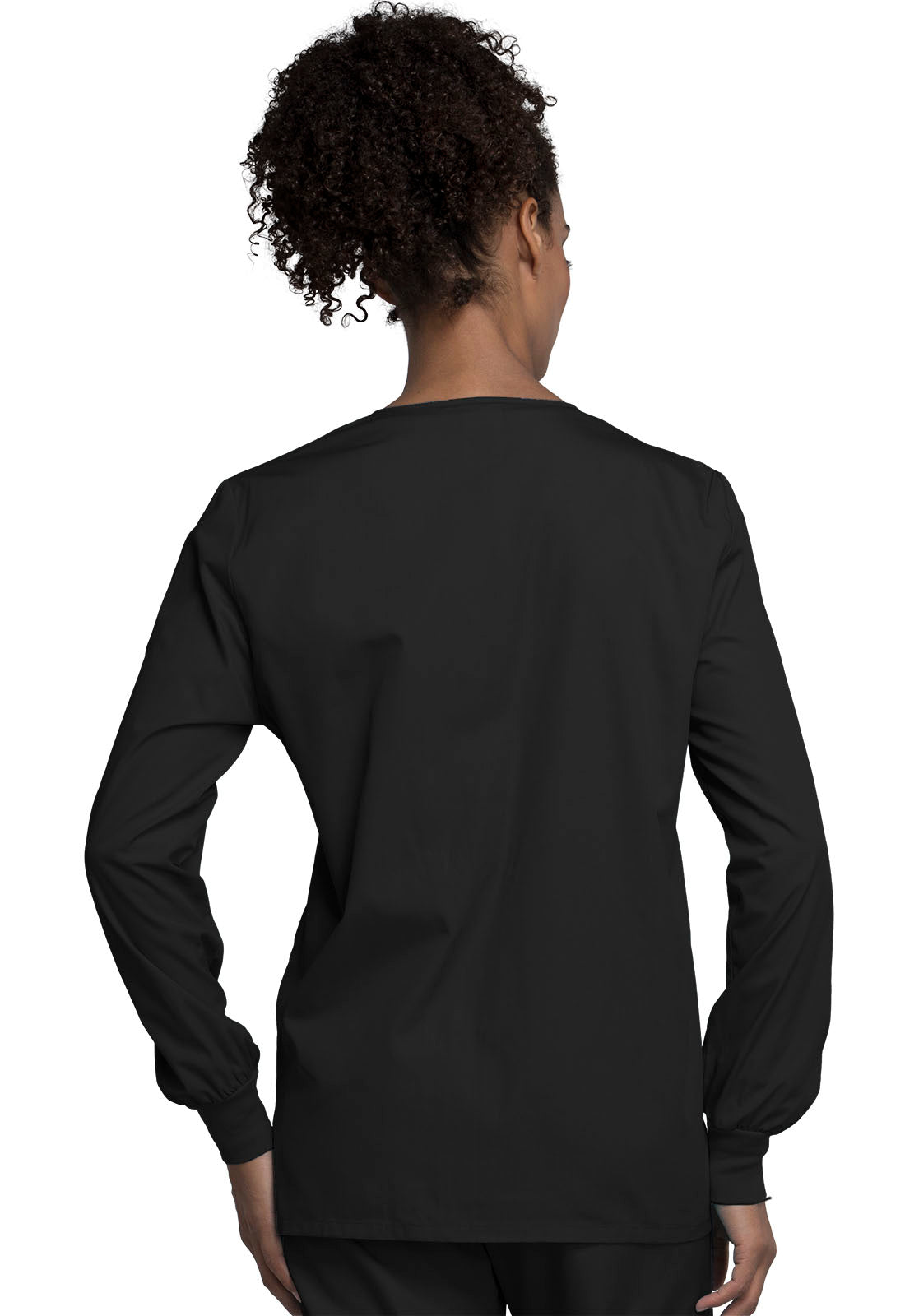 Snap Front Warm-Up Jacket in Black WW Originals