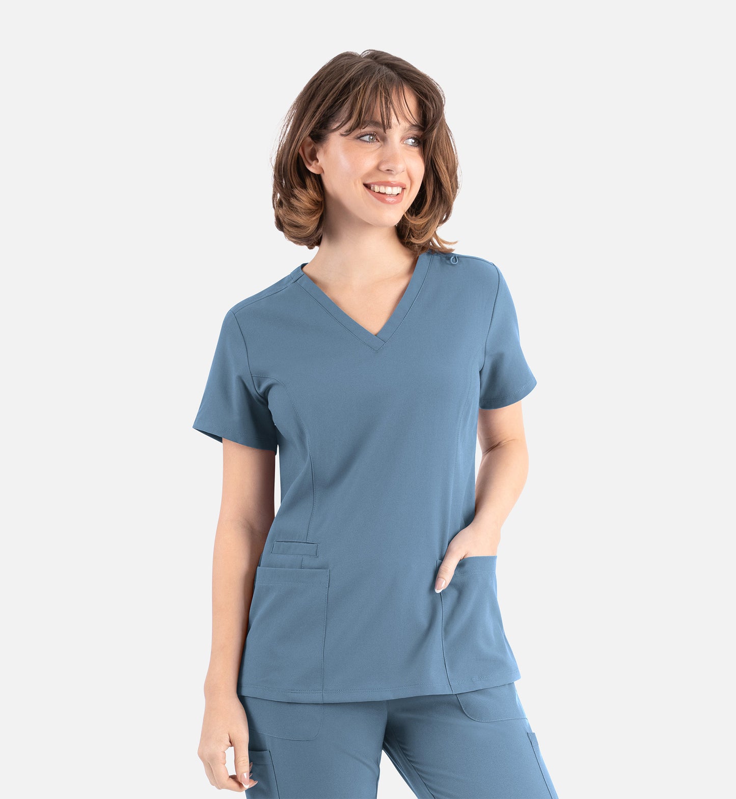 Maevn Momentum Womens Double V-Neck Top