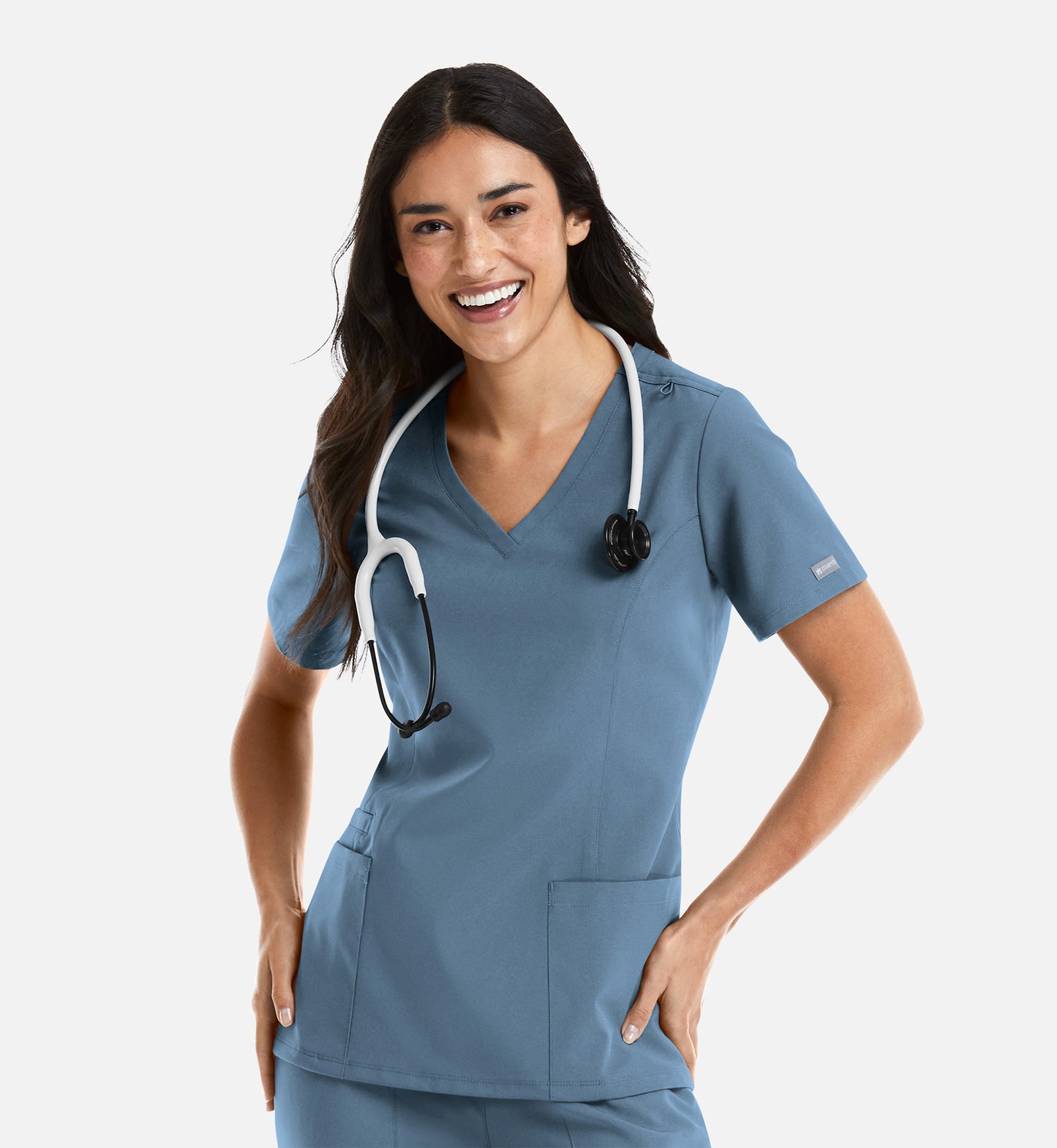 Maevn Momentum Womens Double V-Neck Top