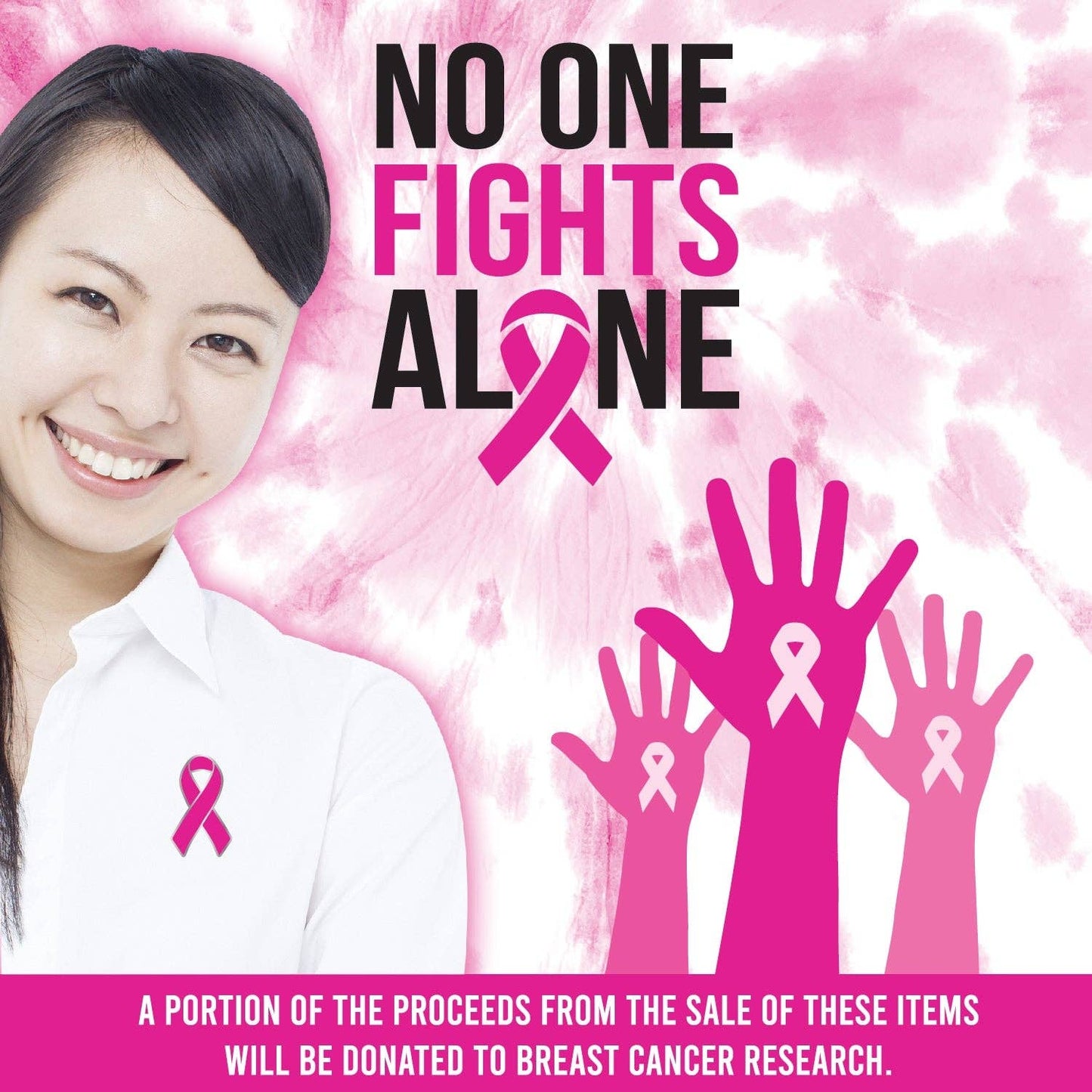 Breast Cancer Awareness Enamel Tac Pin Assortment
