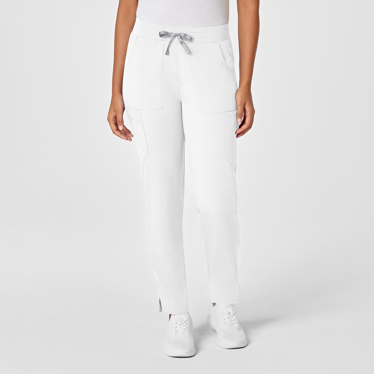 Pantalón de trabajo tipo cargo con pierna ajustada para mujer