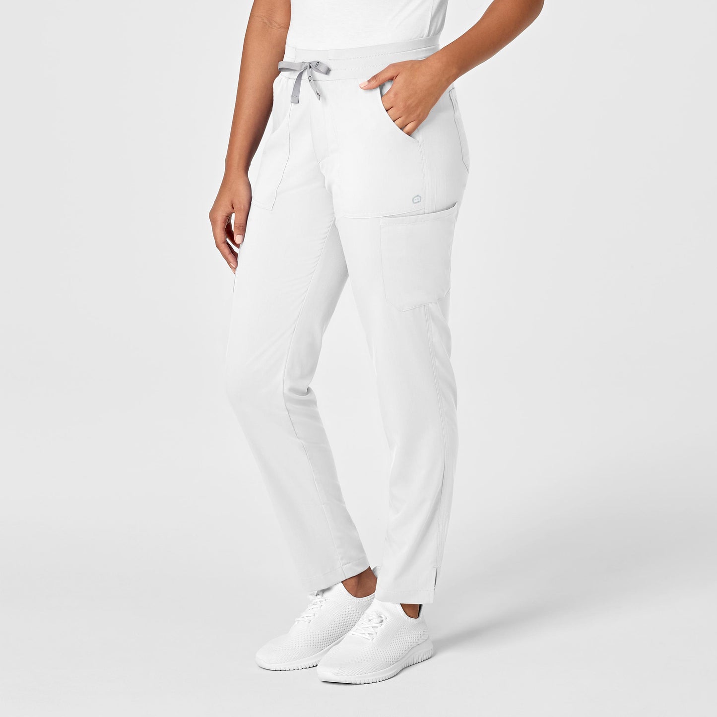 Pantalón de trabajo tipo cargo con pierna ajustada para mujer