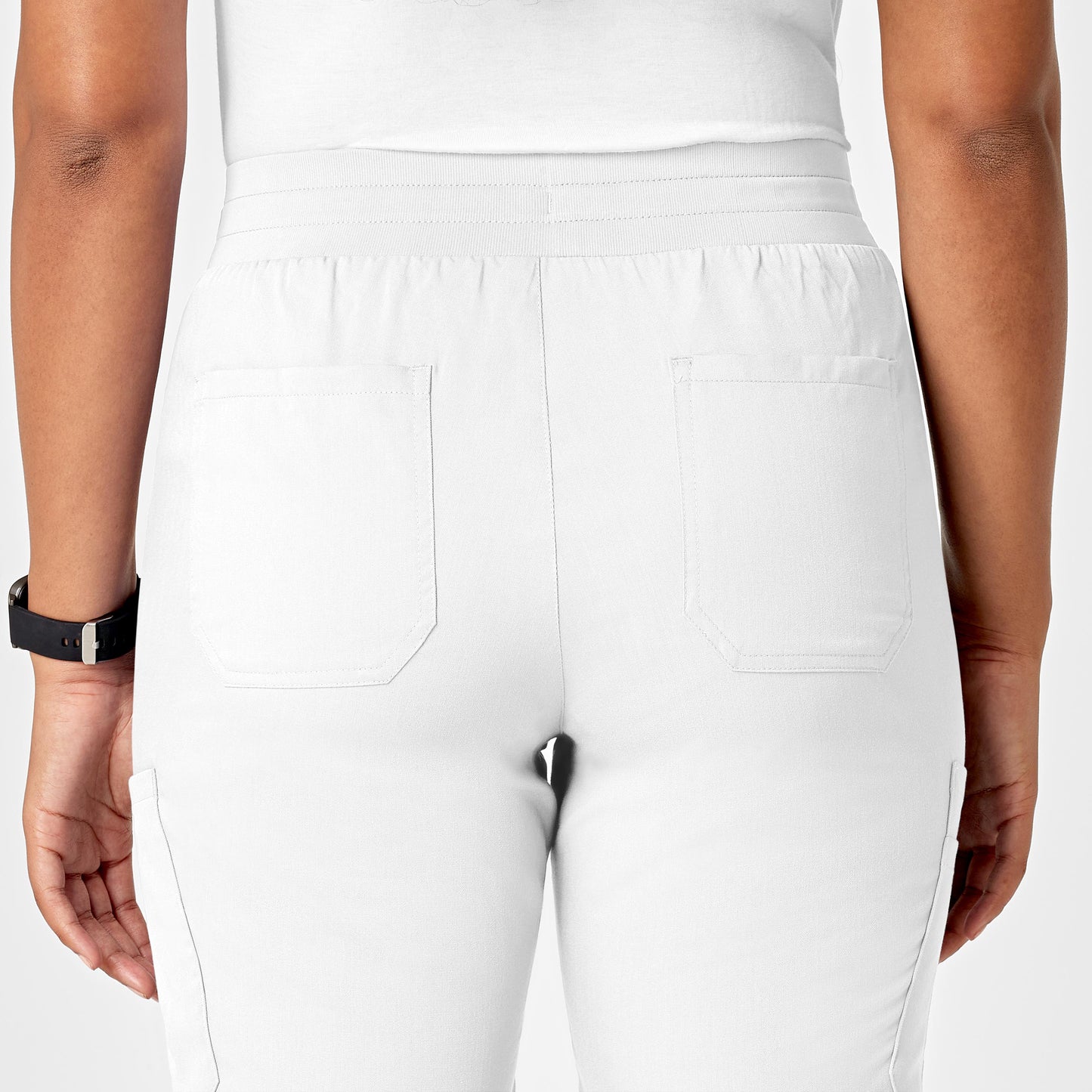 Pantalón de trabajo tipo cargo con pierna ajustada para mujer