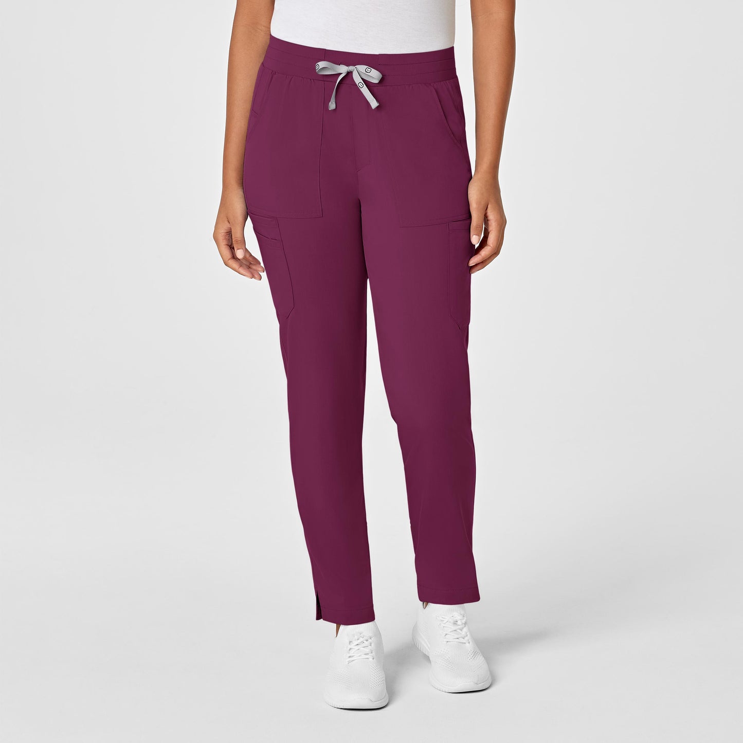 Pantalón de trabajo tipo cargo con pierna ajustada para mujer