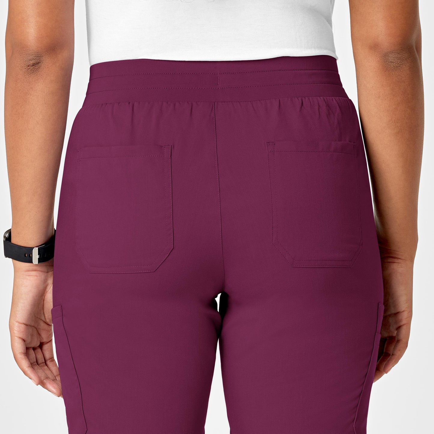 Pantalón de trabajo tipo cargo con pierna ajustada para mujer
