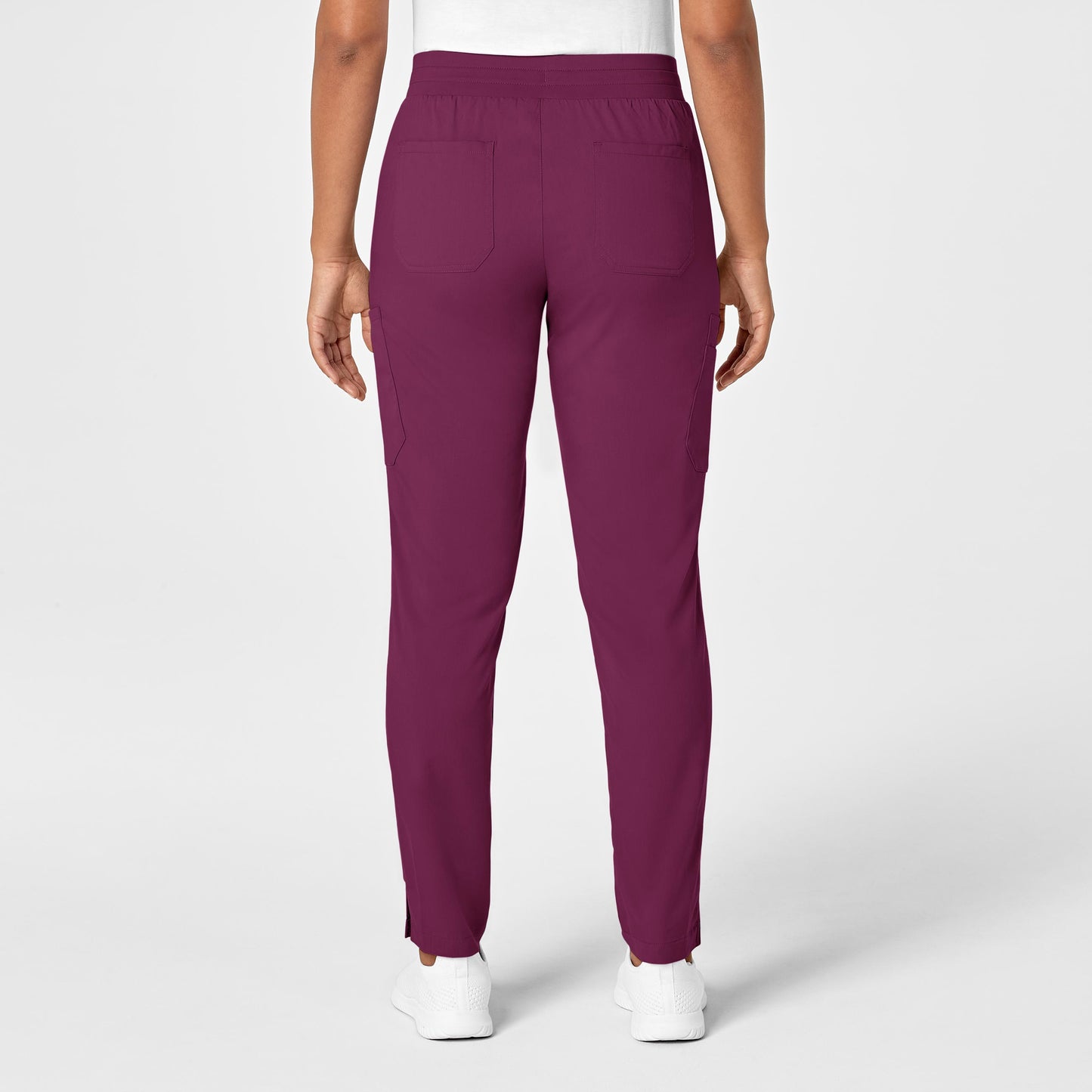 Pantalón de trabajo tipo cargo con pierna ajustada para mujer