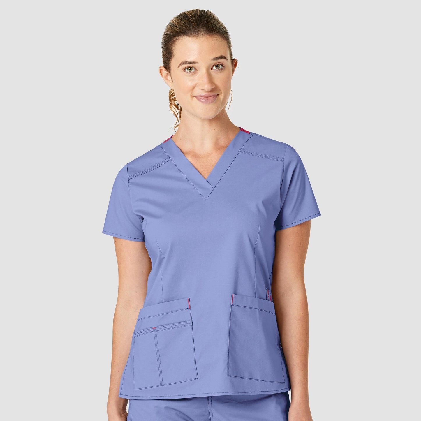 Blusa médica con cuello en V Verity para mujer