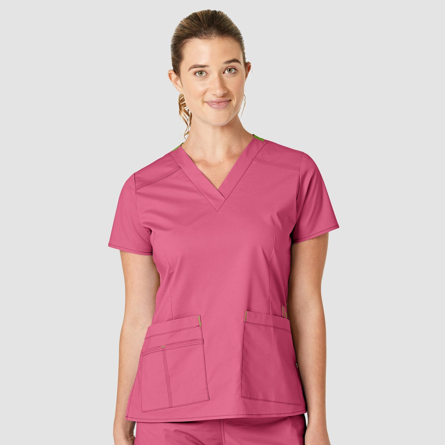 Blusa médica con cuello en V Verity para mujer