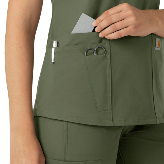 Carhartt Force Essentials Women's V-Neck Scrub Top