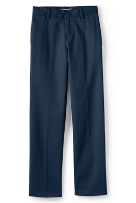 Pantalones de uniforme escolar con parte delantera plana en azul marino y caqui (unisex)
