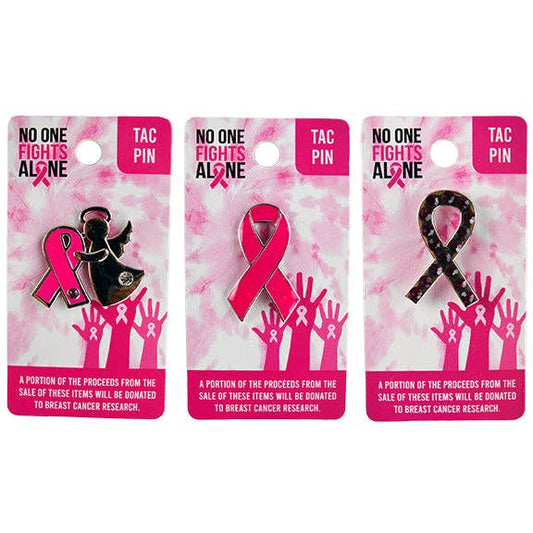 Breast Cancer Awareness Enamel Tac Pin Assortment