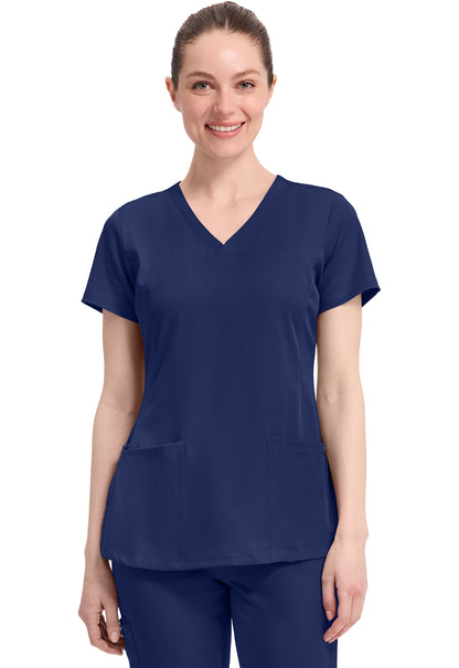 Healing Hands Works Monica Scrub Top – Navy