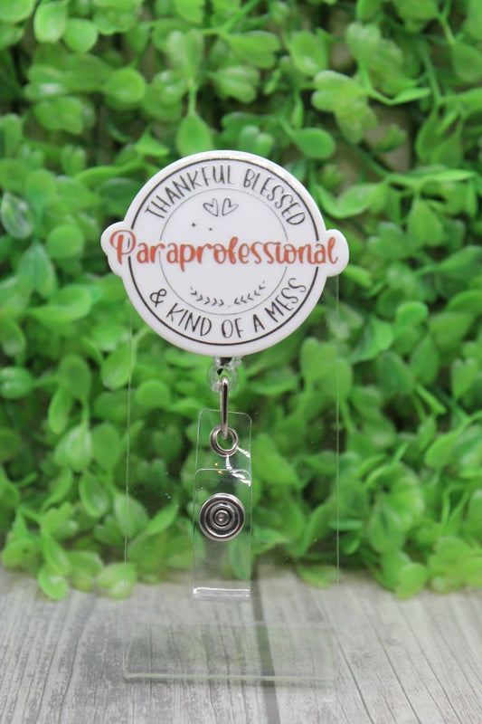 Paraprofessional Badge/ID Holder Reel