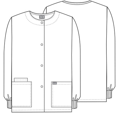 Snap Front Warm-Up Jacket in Black WW Originals