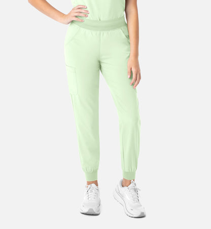 MAEVN MOMENTUM WOMEN'S YOGA WAIST JOGGER in HONEY DEW