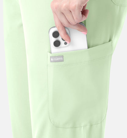 MAEVN MOMENTUM WOMEN'S YOGA WAIST JOGGER in HONEY DEW