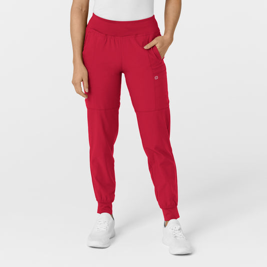Guiño-W123
 Pantalón de trabajo tipo jogging cargo con cintura cómoda para mujer