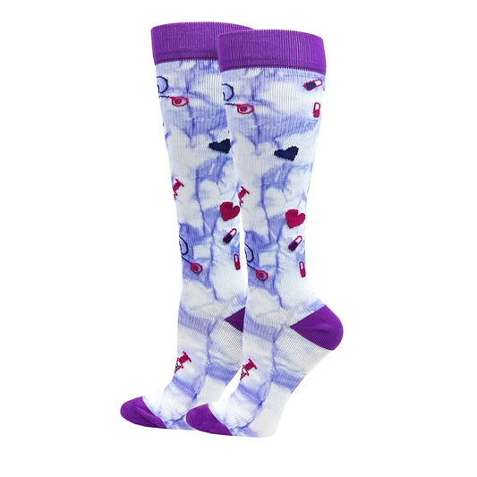 Tie-Dye Premium Compression Med Icon's XL Socks