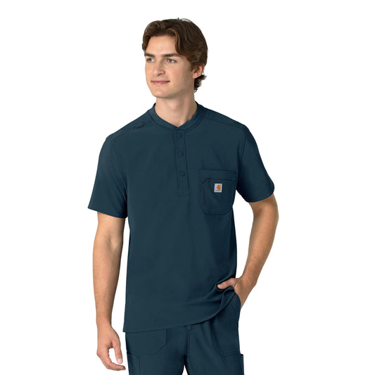 Carhartt Force Cross-Flex Men's Henley Scrub Top