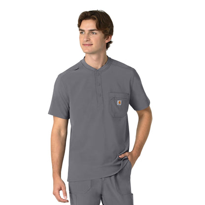 Carhartt Force Cross-Flex Men's Henley Scrub Top
