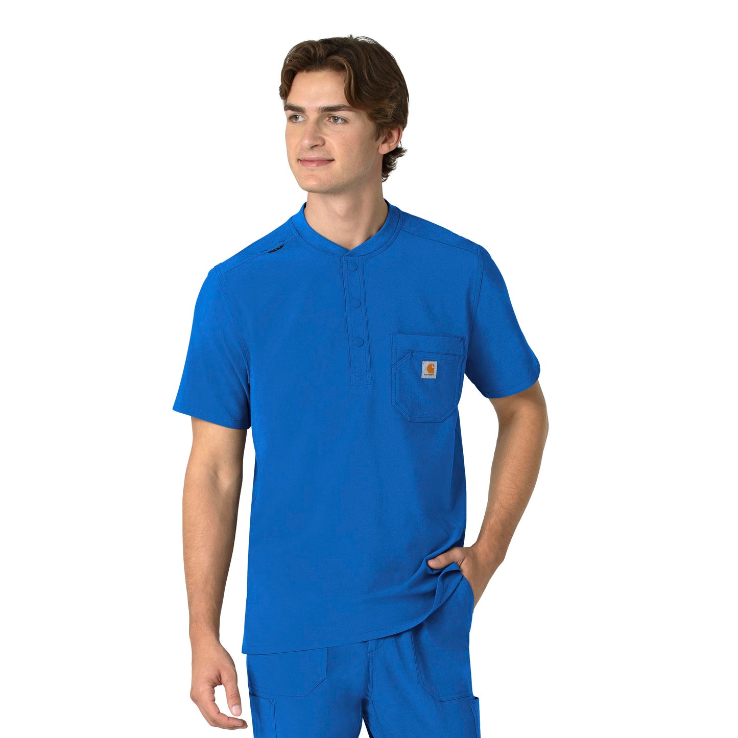 Carhartt Force Cross-Flex Men's Henley Scrub Top