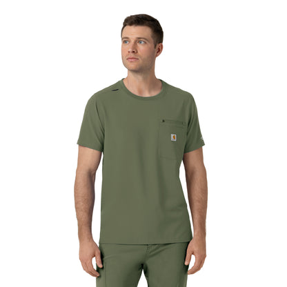 Carhartt Force Cross-Flex Men's Crew Neck Scrub Top