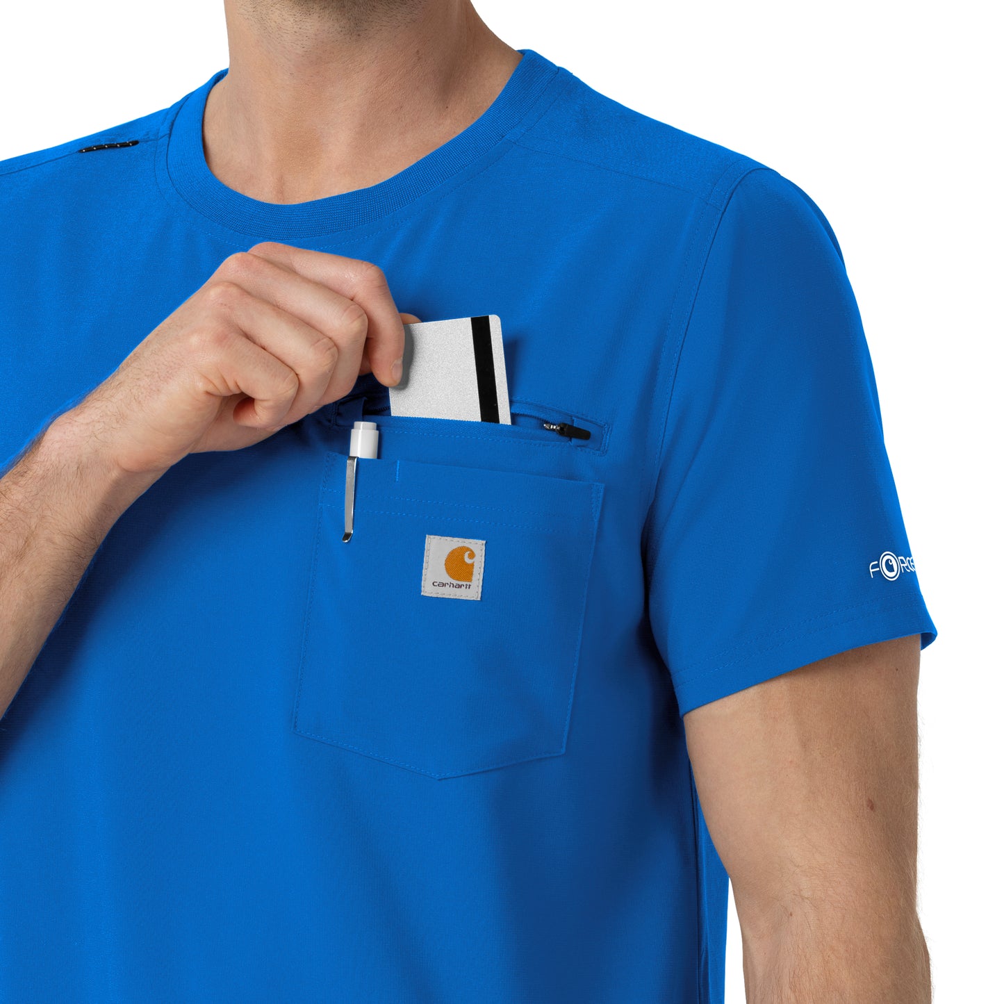 Carhartt Force Cross-Flex Men's Crew Neck Scrub Top