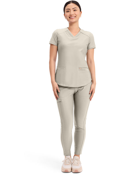 Cherokee Form Mid Rise Tapered Leg Drawstring Pant