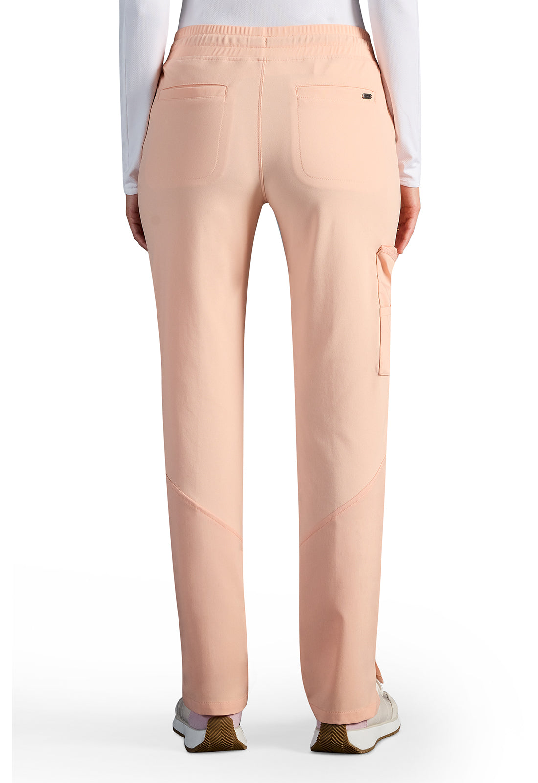 Pantalón recto con cordón Veronica en color melocotón HH X DR KWANE