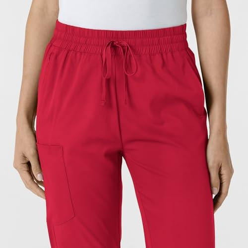 Wink Boundless Scrubs for Women, Bootcut Scrub Pant - Red, M