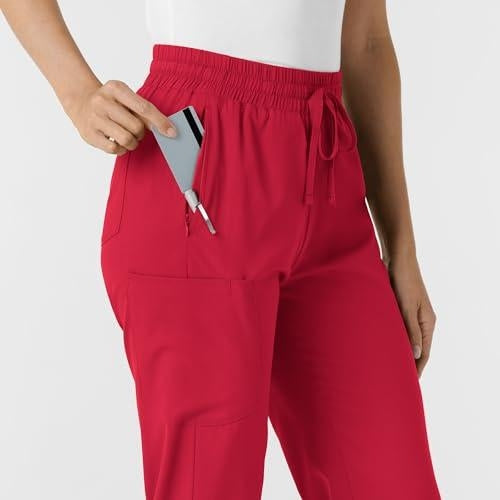 Wink Boundless Bootcut Scrub Pant - Red, L