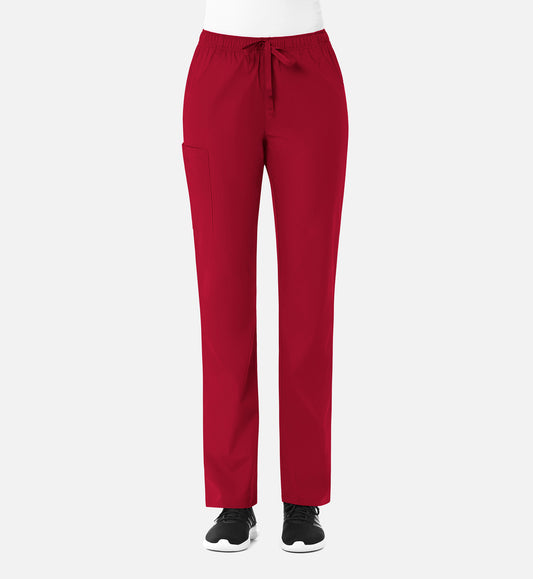 Maevn Women’s Full Elastic Cargo Pant – Red Panda | Comfortable Everyday Fit