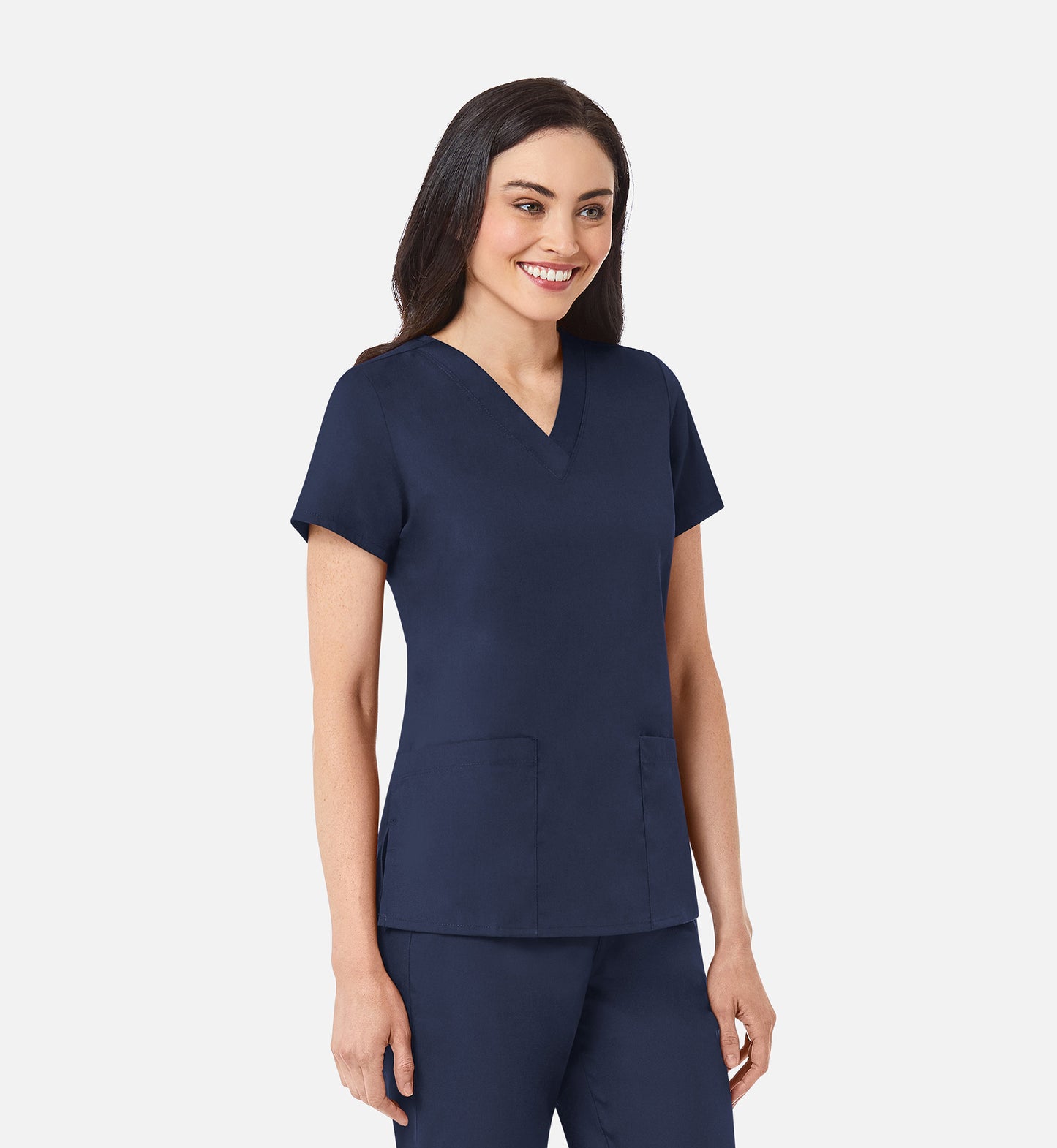 Maevn Women V-Neck Scrub Top – Red Panda